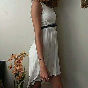 White Spring Dress (Belt Not Included)